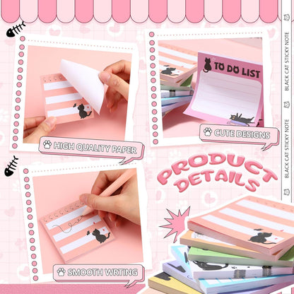 9 Pads Wildflower Sticky Notes 3x3 Inch Cute Self Stick Notepads Notes Adhesive Memo Pad Office Decor Gifts for Students School Teacher Meeting Office Supplies