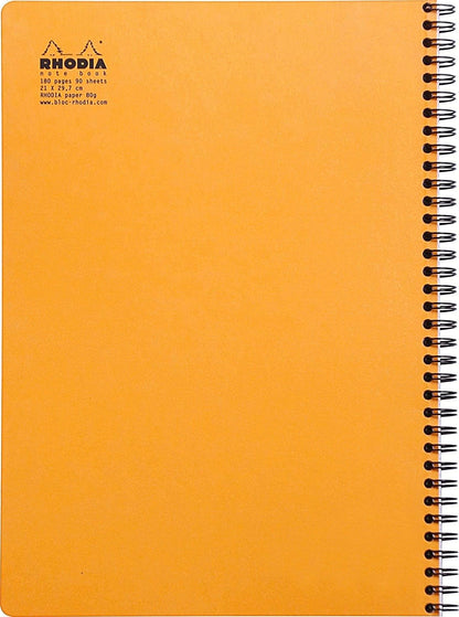 Rhodia Wirebound Notebooks - Lined w/ margin 80 sheets 8 1/4 x 11 3/4 in. - Black cover