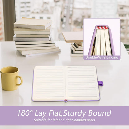 BOBO RABBIT 3 Pack Pocket Small Notebooks Total 600 Pages A6 Moon Star Aesthetic Mini Compact Journal Notebook For Note Taking Journaling Hardcover Leather College Ruled Lined Note Pads for Women Men Travel Office School
