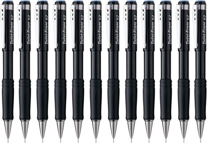 Pentel Twist-Erase III Mechanical Pencil, (0.7mm), Black Barrel, 12 Pack (QE517A)