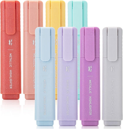 Mr. Pen- Pastel Highlighters, 8 Pack, Highlighters with Firm Chisel Tip, Quick Dry & Non-Toxic, No Bleed on Standard Paper, Ideal for Highlighting, Underlining, Journaling & Coloring