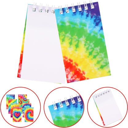 Hooqict 24 Pack Small Pocket Notebook Mini Notebooks Bulk Small Spiral Notepads with 8 Colors, Memo Note Pads for Kids, Work, Office, School, 3.9 x 2.4 Inches