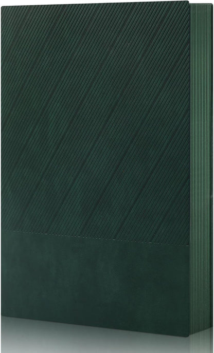 BOBO RABBIT Softcover Lined Journal Notebook 348 Pages Lay-Flat Bound Soft Leather Journaling Notebook for for Writing Work School Office Note Taking, 5.75"x8.31" Grey