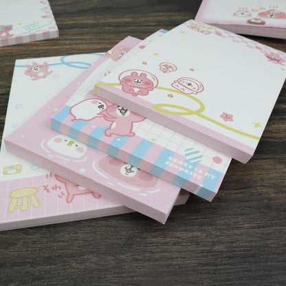 6 Pack Cute Animal Notepads,50 Sheets Per Pad, 3.2 x 4.7 inches Memo Pads for Office Home Gifts School Supply to Do List (cartoon rabbit(6pcs))