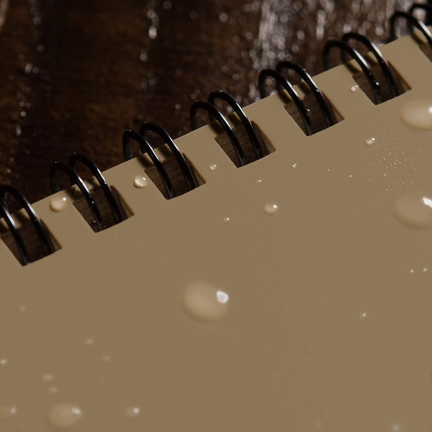 Rite in the Rain Weatherproof Top Spiral Notebook, 5.5" x 8.5", Tan Cover, Universal Pattern (No. T958)