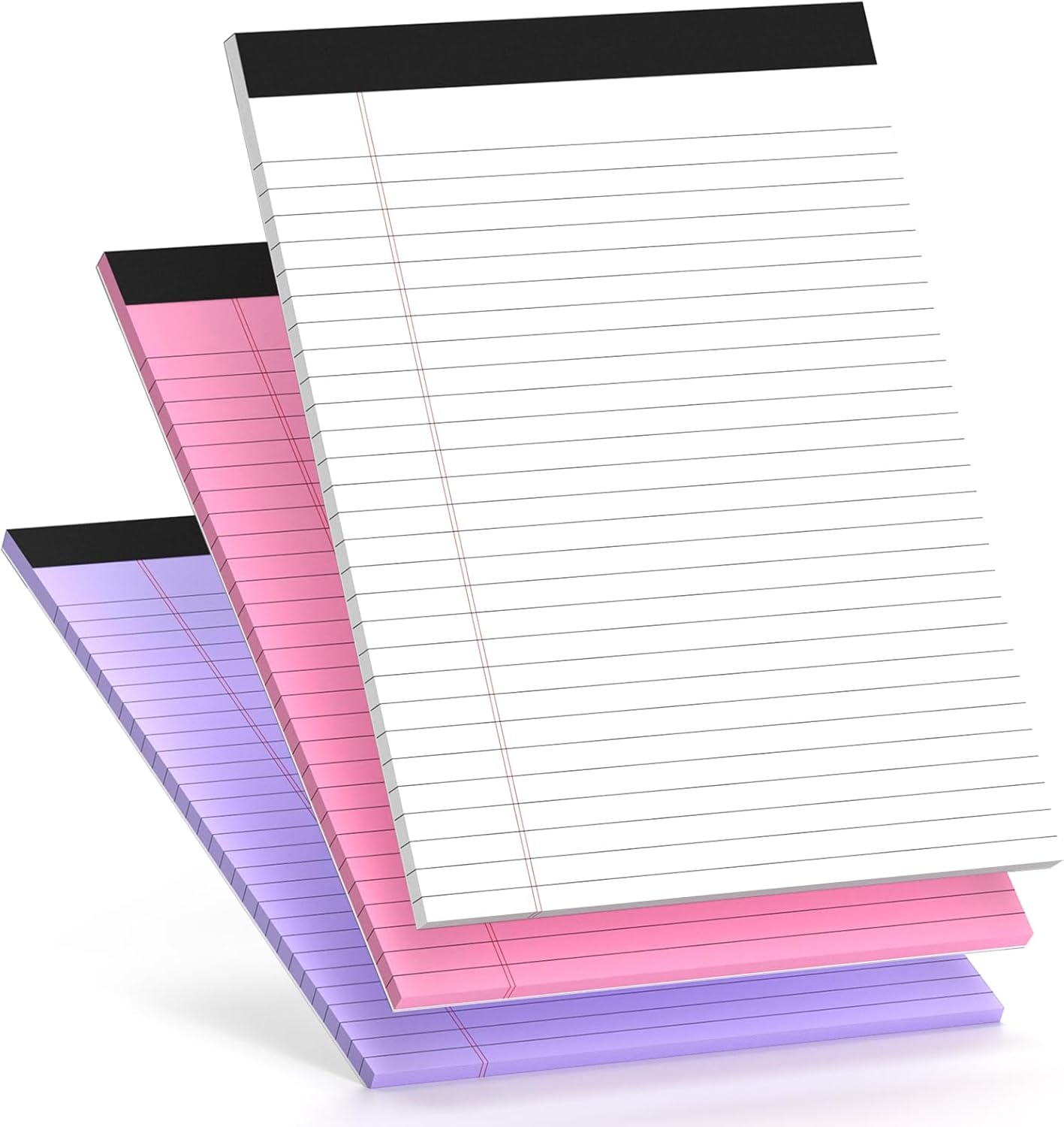 4 Pack Blue Legal Pads 8.5 x 11 Blue Note Pads 8.5 x 11 Notepad 8.5 x 11 Micro Perforated Writing Pads Lined Paper Pads Wide Ruled Pad of Paper 30 Sheets Notebook for Study, To-Do Lists, Office
