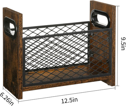 YINMIT Magazine Holder, Magazine Rack Floor, Magazine Storage Basket, File Holder Organizer, Folder Organizer for Magazines, Books, Newspapers, Tablets (Medium)