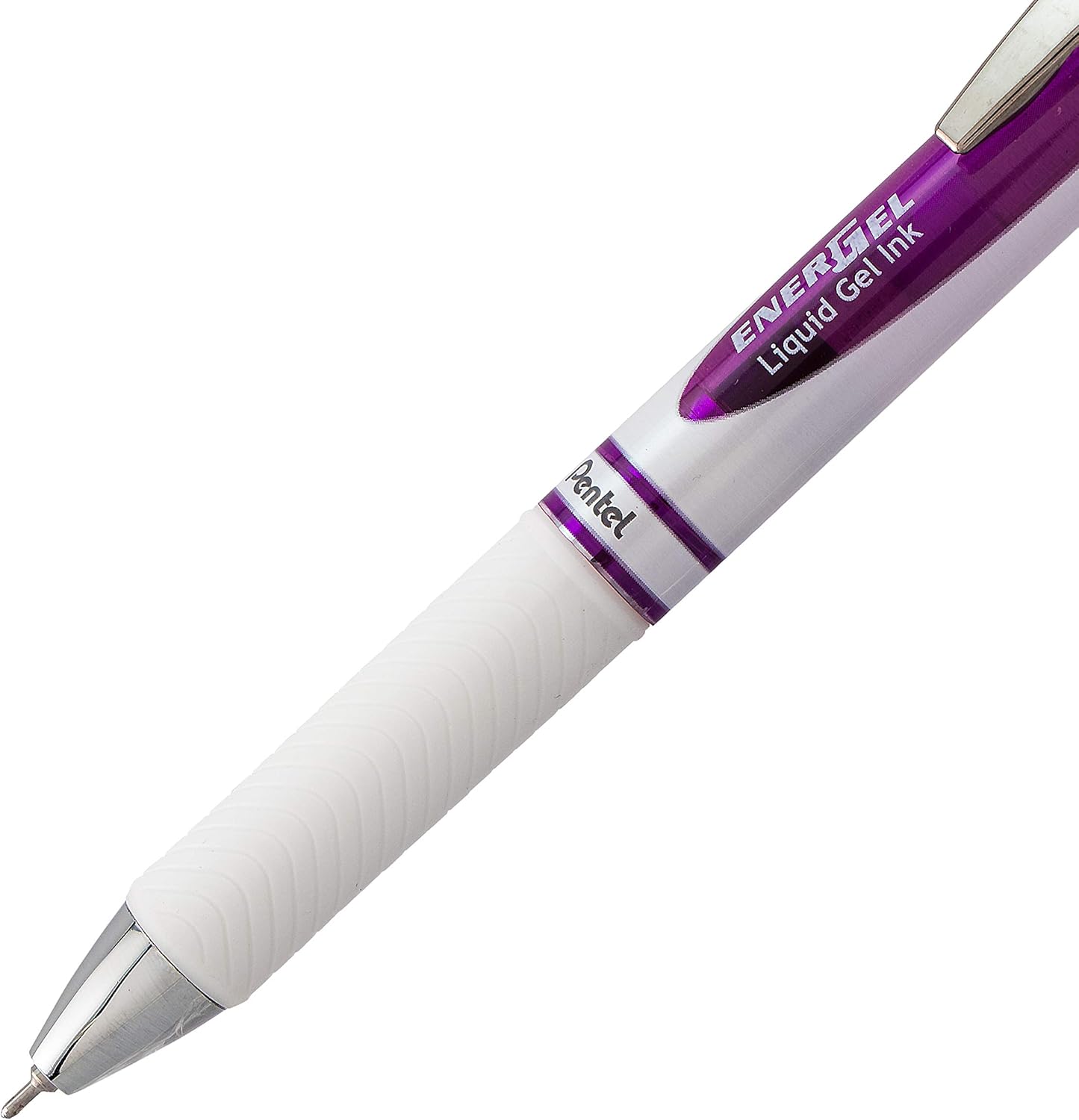 Pentel EnerGel Pearl RTX Retractable Liquid Gel Pen, (0.7mm), Medium Line, Needle Tip, Black Ink, Pack of 2 (BLN77WBP2A)