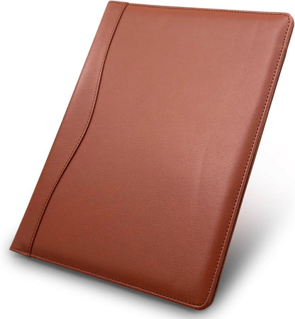 Padfolio Portfolio Organizer Legal Pad Holder Padfolio Folder Leather Portfolio Storage Clipboard Notepad with Cover for Letter Size A4 Writing Pad for Business and School Office