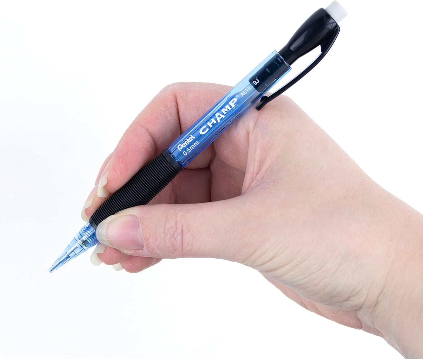 Champ Pentel Mechanical Pencil, 0.7 mm, Blue Barrel, Box of 12 (AL17C)