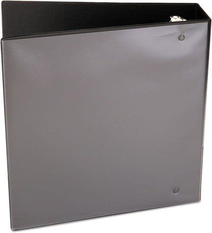 Universal 3" D-Ring View Binder, 600 Sheet Capacity, Black