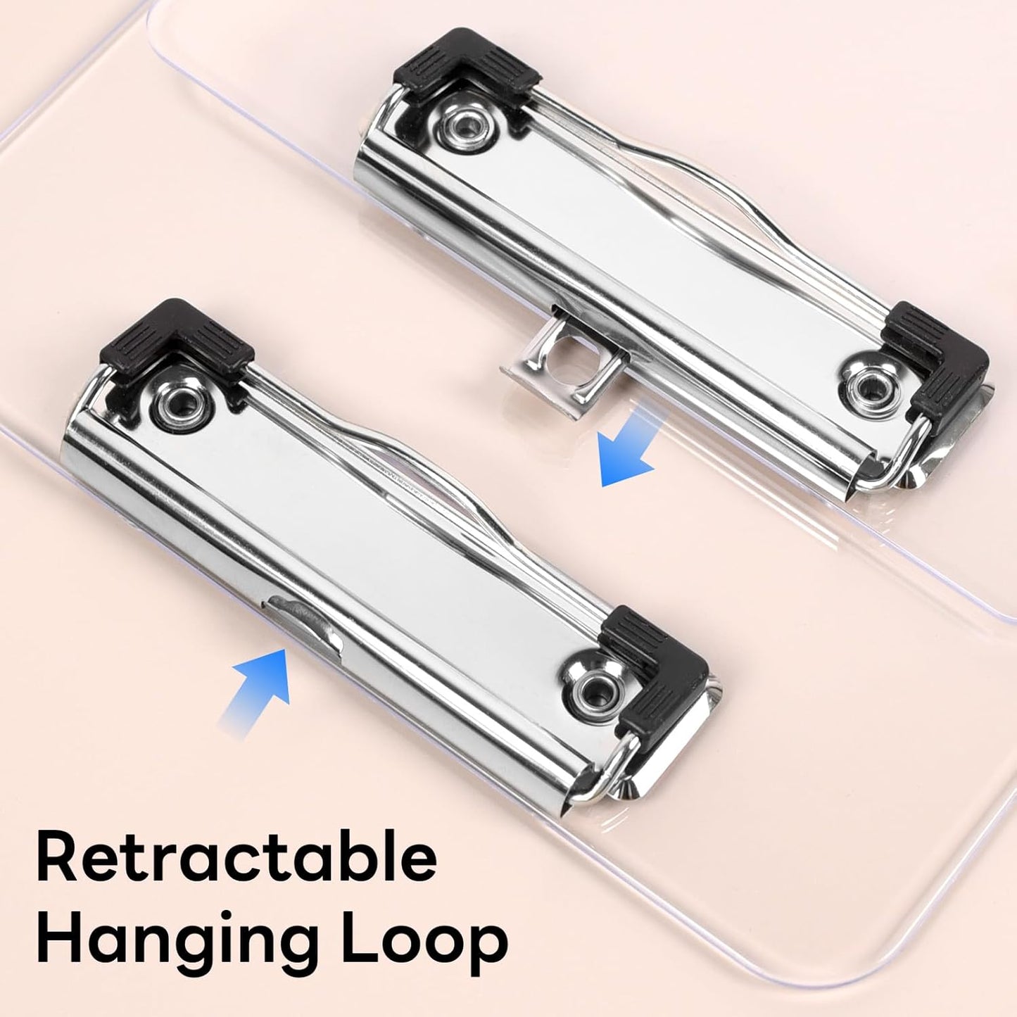 Plastic Small Clipboard, Size 7 x 10, A5 Mini Clear Clip Board for Classroom, Students, Teacher, Nurse, with Low Profile Clip, Office & School Supplies