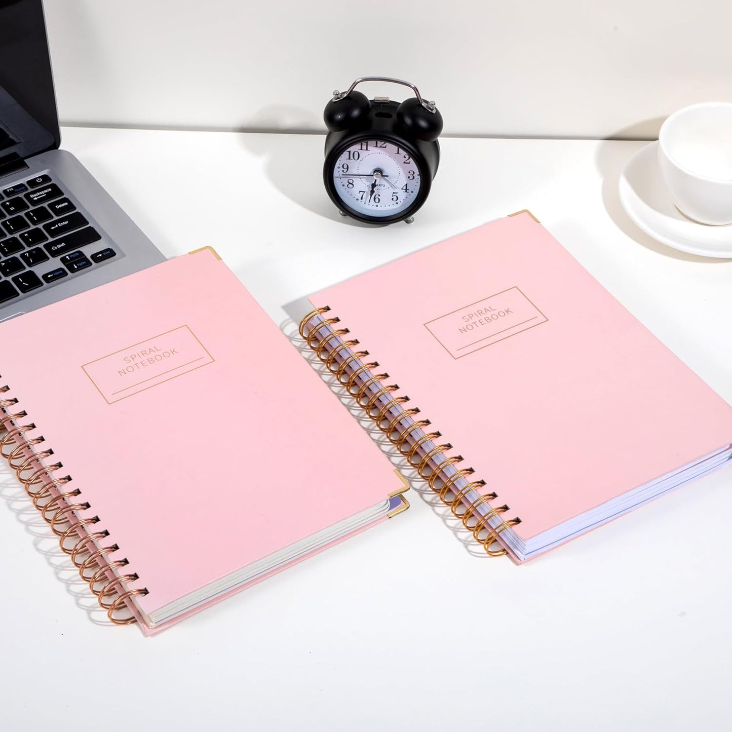 Hardcover Spiral Notebook with Tabs 8"x10" Large Spiral Lined Journals for Women with Dividers 240 Pages College Ruled Composition Notebook 5 Subject Notebook for Work, Back to School, Gifts, Purple