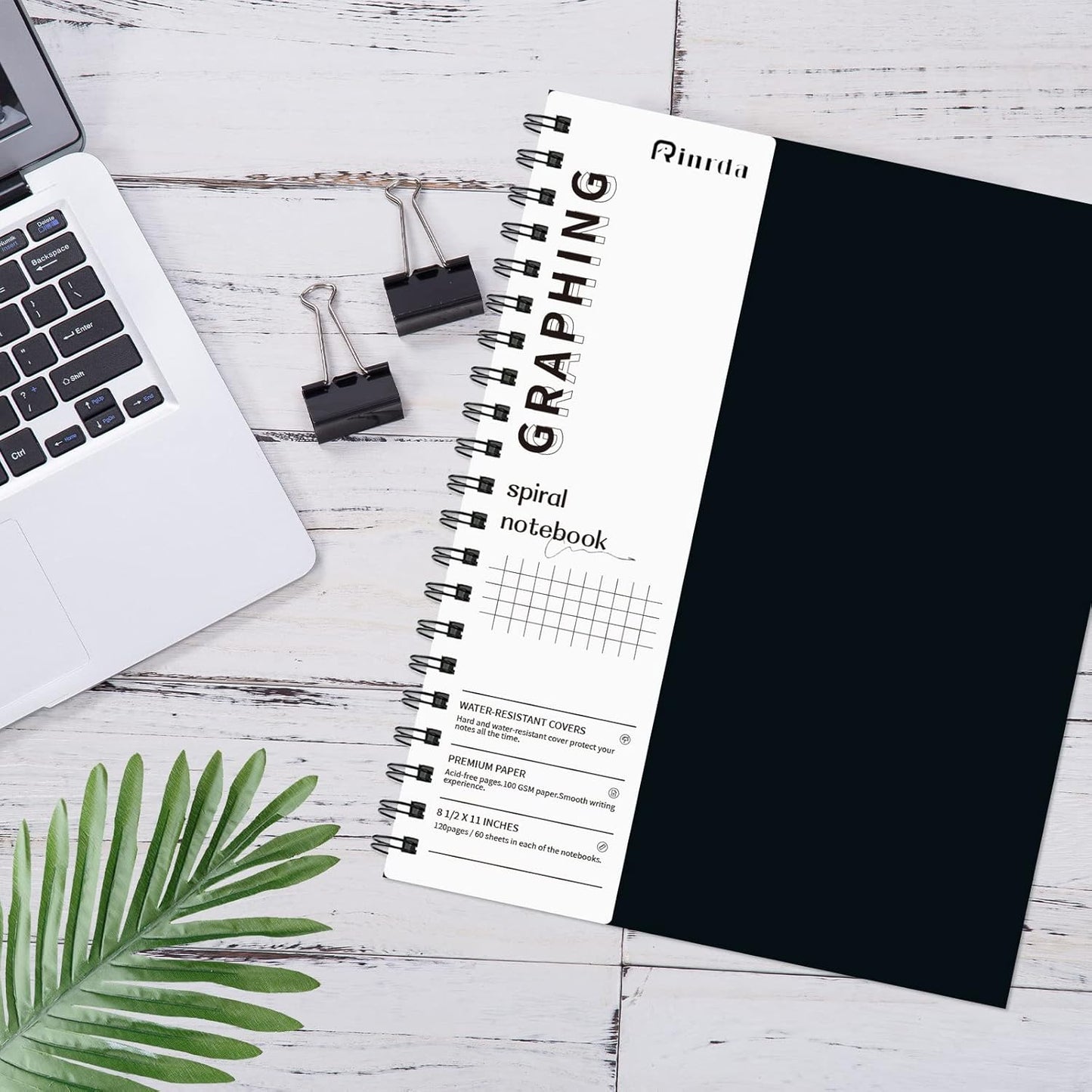 Large Lined Notebook Spiral Notebook 8.5" x 11"-4 Pack LINED Notebook 7mm Ruled Hardcover Notebook 120 Pages 100 GSM Thick Paper Notebook Hardcover Journal for School, Office,Study and Notes