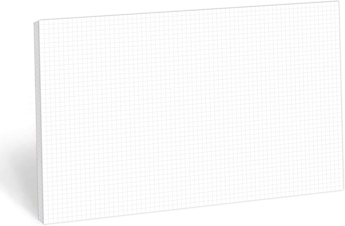 321Done Graph Paper Notepad - 50 Sheets (5.5" x 8.5") - 0.20" Grid Planning Note Pad - Thick Premium Paper - Made in USA - Plain White