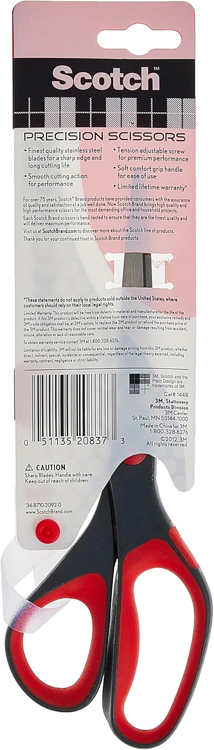 Scotch 8 Precision Scissors Great for Everyday Use (1448)