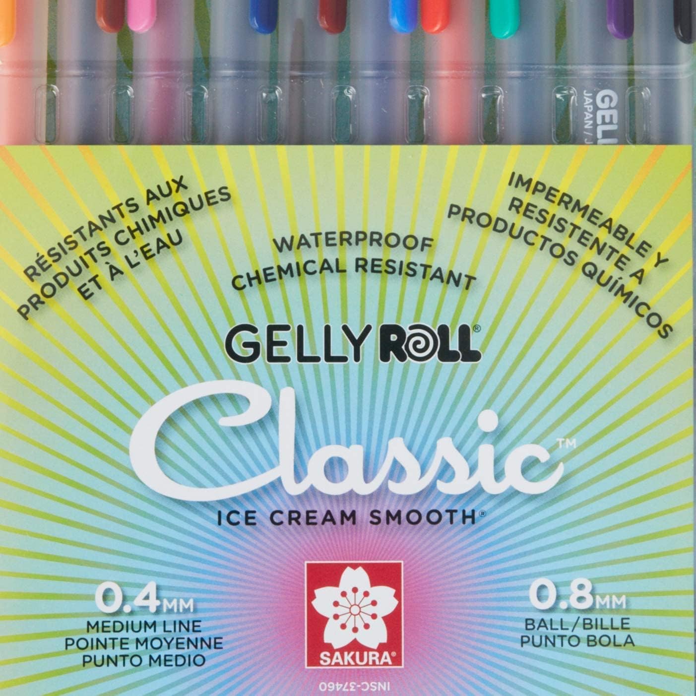 SAKURA Gelly Roll Classic, Medium Pt, Multicolor, 10 PK 37460