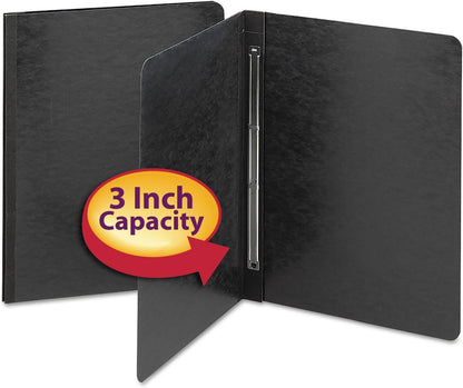Smead 81152 Side Opening PressGuard Report Cover Prong Fastener Letter Black
