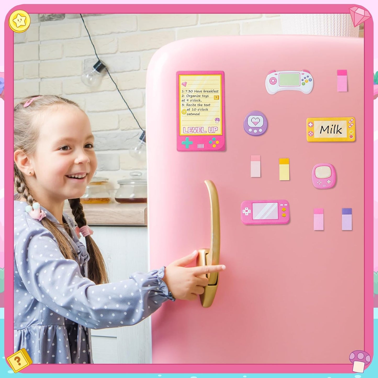 B1ykin Cute Sticky Notes Set - Stay Alive Skeleton Shaped Self-Stick Notes Pad, 550 Sheets Writing Memo Pages Sticky Notepad for Teacher Appreciation Gifts, School Office Supplies (Funny Skeleton) - Colors A