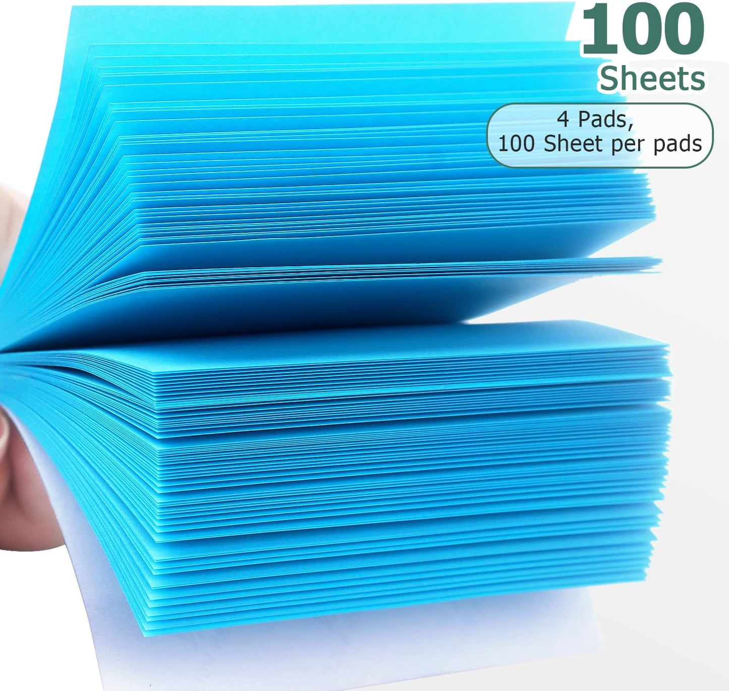 Sticky Notes 3x3 Self-Stick Notes Bright Colors Sticky Notes 4 Pads 100 Sheets/Pad (Yellow)
