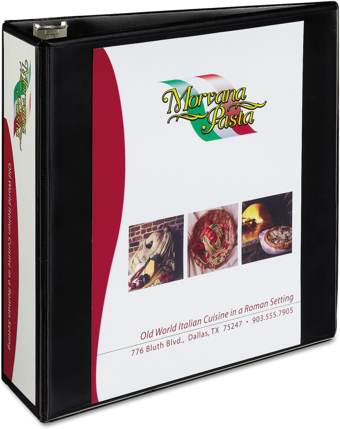 Avery Heavy-Duty View 3 Ring Binder, 1" One Touch Slant Rings, Holds 8.5" x 11" Paper, 1 Black Binder (05300)