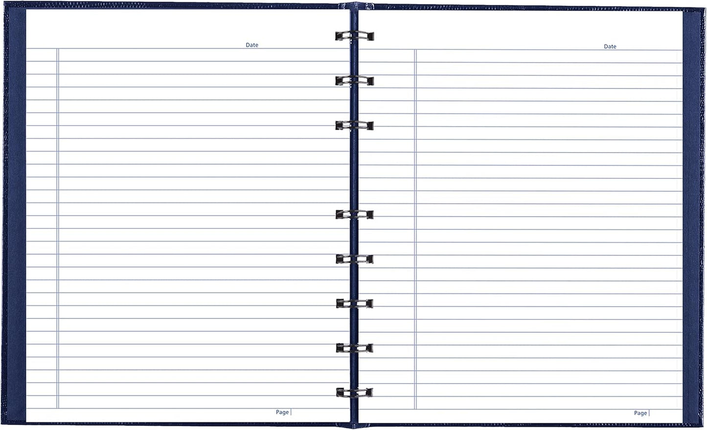 Blueline NotePro™ Executive Notebook, Indexing System, Refillable, Hard Cover, 9.25" x 7.25", 150 Ruled Pages, Indigo Blue (A7150.BLU)