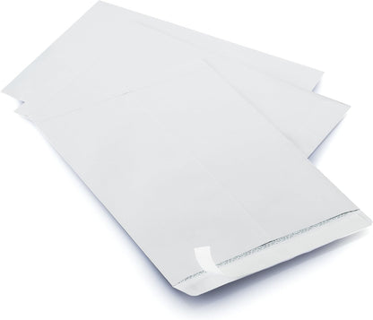 Aimoh 100 9 x 12 SELF Seal Security White Catalog Envelopes - 28lb - Security Tinted, Ultra Strong Quick-Seal, 9x12 inch (38100)