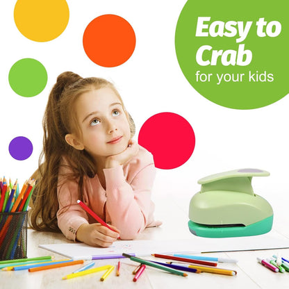 UCEC 2 Inch Circle Punch, Paper Punch, 2 Inch Hole Punch, Circle Hole Punch Cutters for Paper Crafts DIY Handmade Crafting Scrapbook Tools Cards Arts Fun Projects