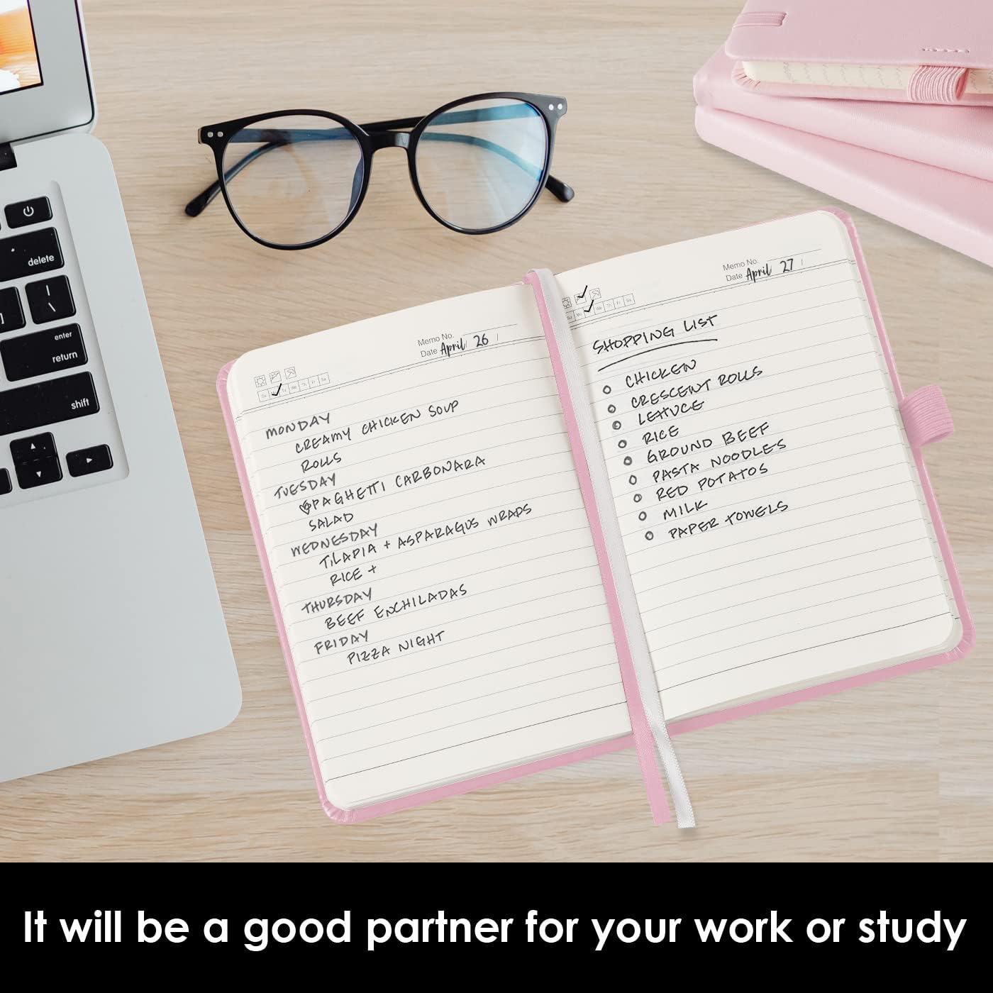 NIRMIRO Small Notebook Journals, 3 Pack Mini Pocket Note pads for Men & Women Writing, A6 Small Leather Notepad 3.7" x 5.7" with Pen, Black, Red, Green