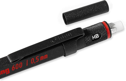 Rotring 600 Mechanical Pencil, 0.5 mm, Black - Perfect for Writing, Drafting, Engineering, Architecture Professionals