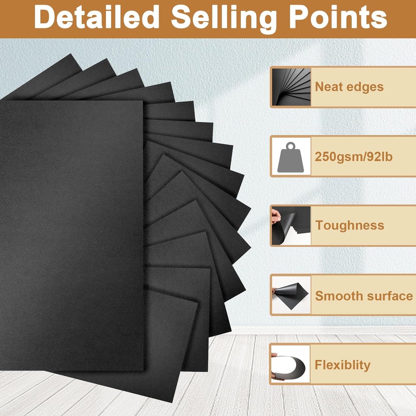Silunkia 120 Sheets Cream Shimmer Cardstock 8.5 x 11 Off White Paper, 250gsm/92lb Premium Glossy Paper Card Stock for DIY Cards Making, Wedding Invitations, Anniversaries, Business Cards, Menus