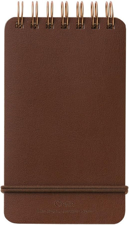 Midori 11796006 Notepad WM Ring Memo Grain Black