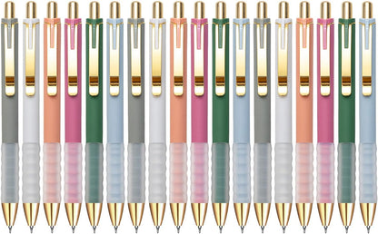 Linbsunne Gel Pens Black Ink Pen 0.5mm fine Point Pens Smooth Writing Retractable Office Supplies (12-count)
