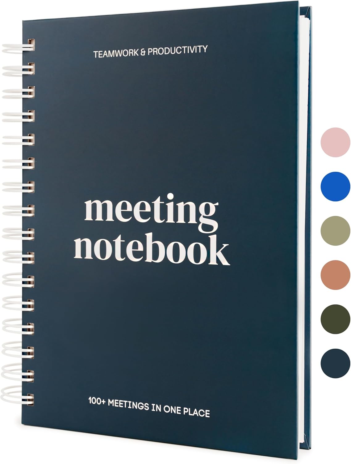 Lamare Meeting Notebook for Work Organization – Perfect Work Notebook for Note Taking, Meeting Planner and Office Supplies for Men & Women