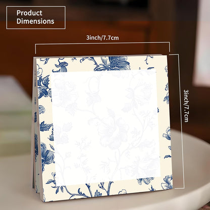 Sticky Notes 3x3 Inch, 2 Pads Cute Self-Stick Note Pads, Strong Adhesive Notepads for Office, Home, School, Organization and Reminders Watercolor Wildflowers