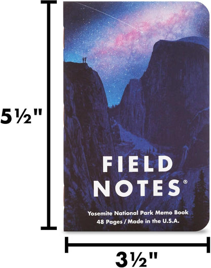 Field Notes: Original Kraft 3-Pack - Mixed Paper (1 Graph/Grid, 1 Ruled/Lined, 1 Plain/Blank) Memo Books - 48 Page Pocket Notebooks - 3.5" x 5.5"