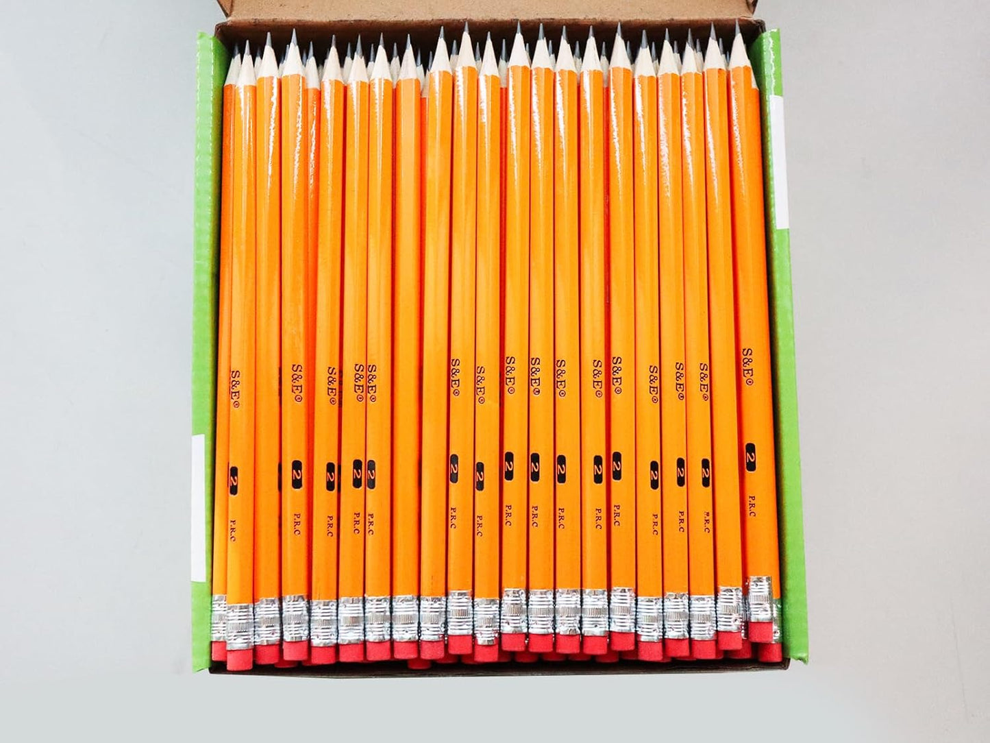 S & E TEACHER'S EDITION 360pcs Pre-sharpened Pencils with eraser top, No.2 pencils #2 HB pencil, Golf, Classroom, Pew, Back to school, 360 pcs/box