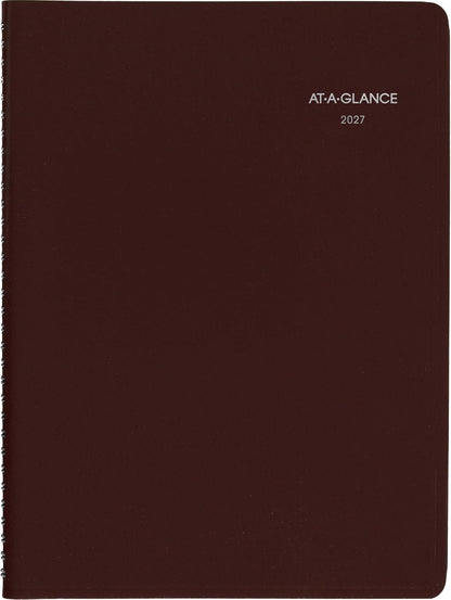 AT-A-GLANCE 2026 Appointment Book Planner, Weekly, 8" x 11", Large, Quarter-Hourly, DayMinder, Black (G5200026)