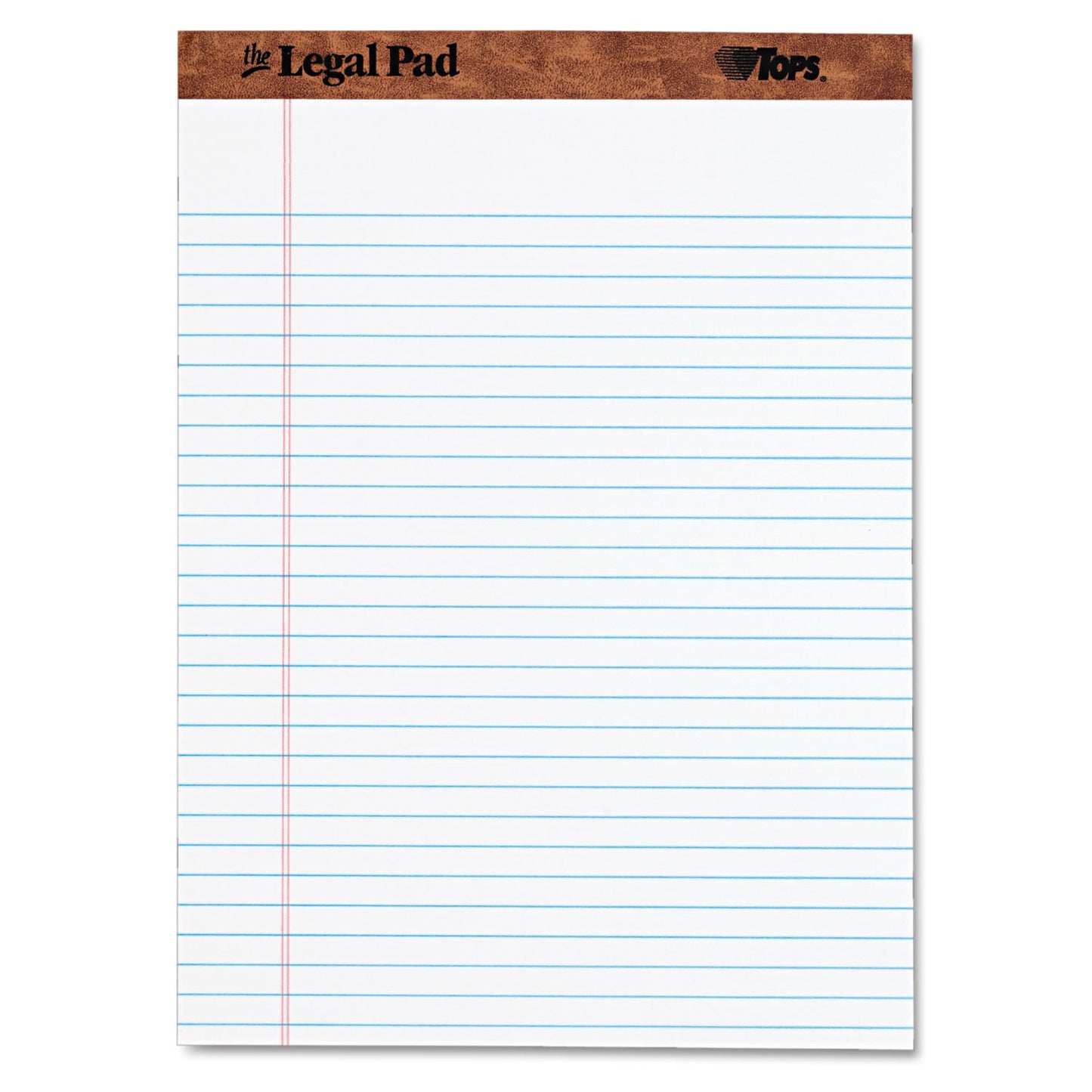 Tops 75330 "The Legal Pad Ruled Pads, Legal/Wide, 8 1/2 x 11 3/4, White, 50 Sheets