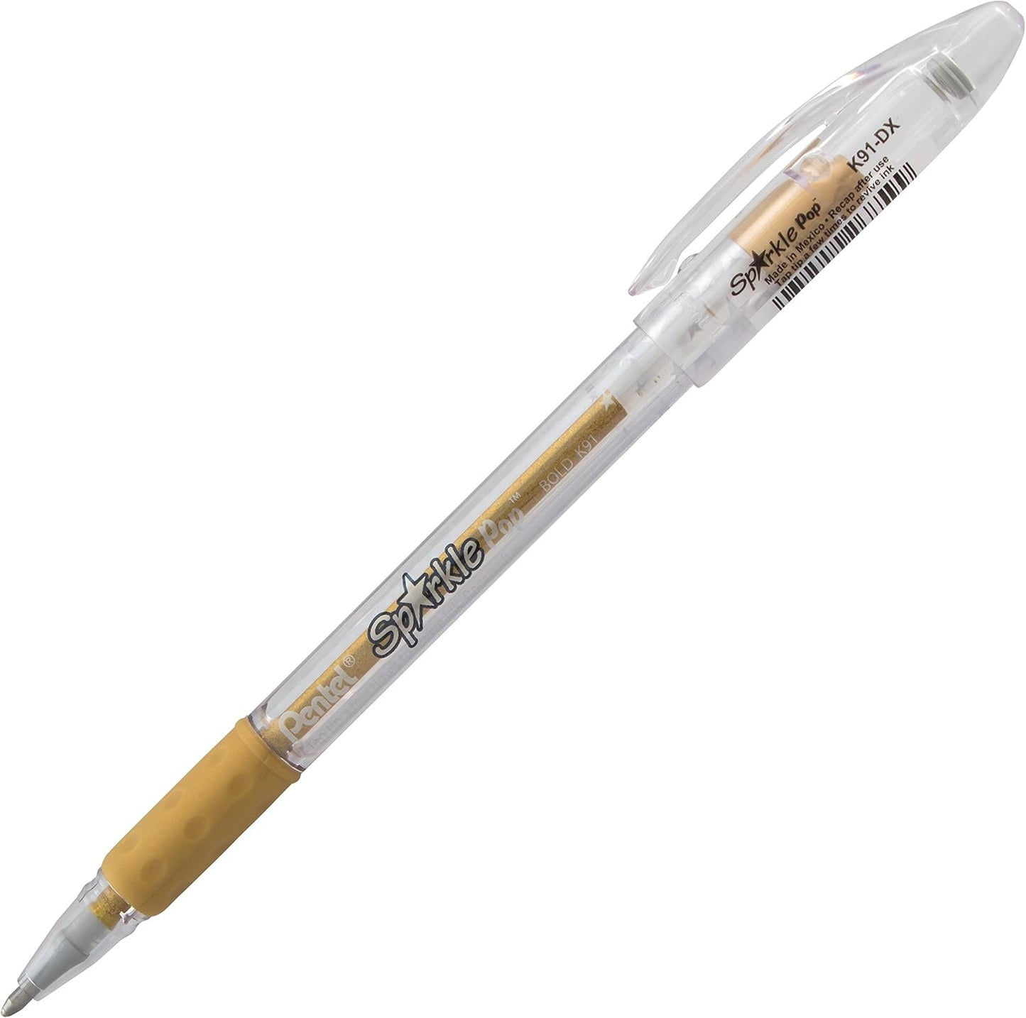 Pentel Sparkle Pop Metallic Gel Pen, (1.0mm) Bold Line, Assorted Colors, Pack of 8 (K91BP8M)
