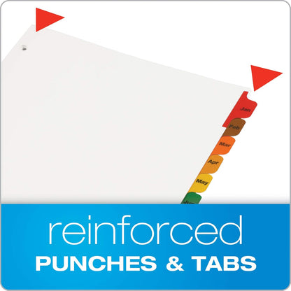 Oxford Binder Dividers, 12 Tabs, Numbered 1–12, 3 Pack, Customizable Table of Contents Page, Reversible Multicolor Tabs, 3-Hole Punched for Binders