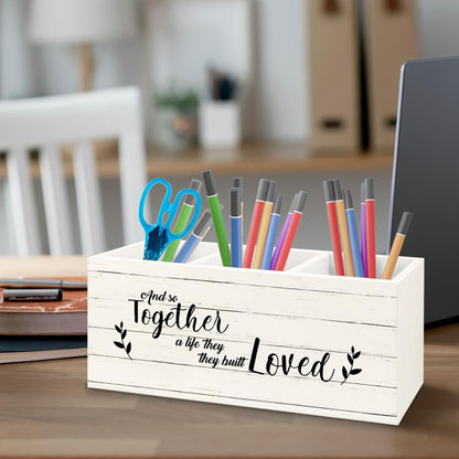 Teacher Appreciation Gifts, Boho Rainbow Teacher Wooden Pen Pencil Holder for Office Desk, Back to School Supplies Gifts for Teachers, It's a Good Day to Teach Tiny Humans