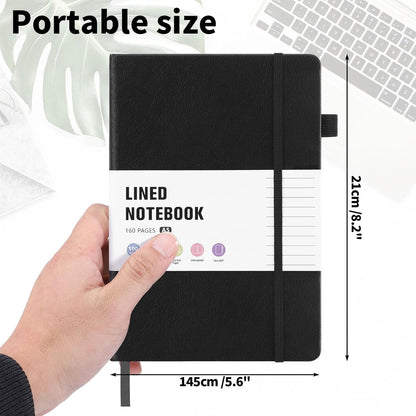 Thboxes 80 Sheets Lined Journal Notebook, 5.7" X 8.3" Hardcover Executive Notebook for Student Worker Women Men, Notepads Journals for Writing Travel & Organization, Nurses Week Gifts, Pink