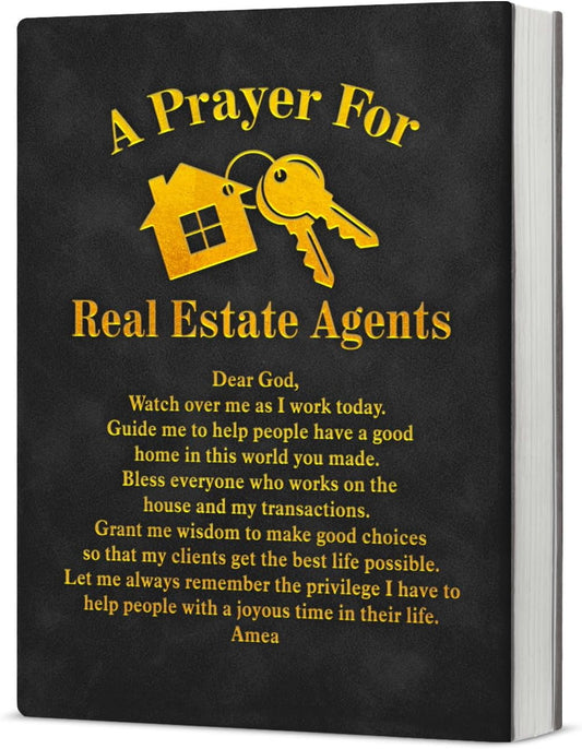 Real Estate Agents Appreciation Gifts Notebook Journal for Women Men Prayer Writing Notebook Christian Gifts for Realtor Real Estate Agents