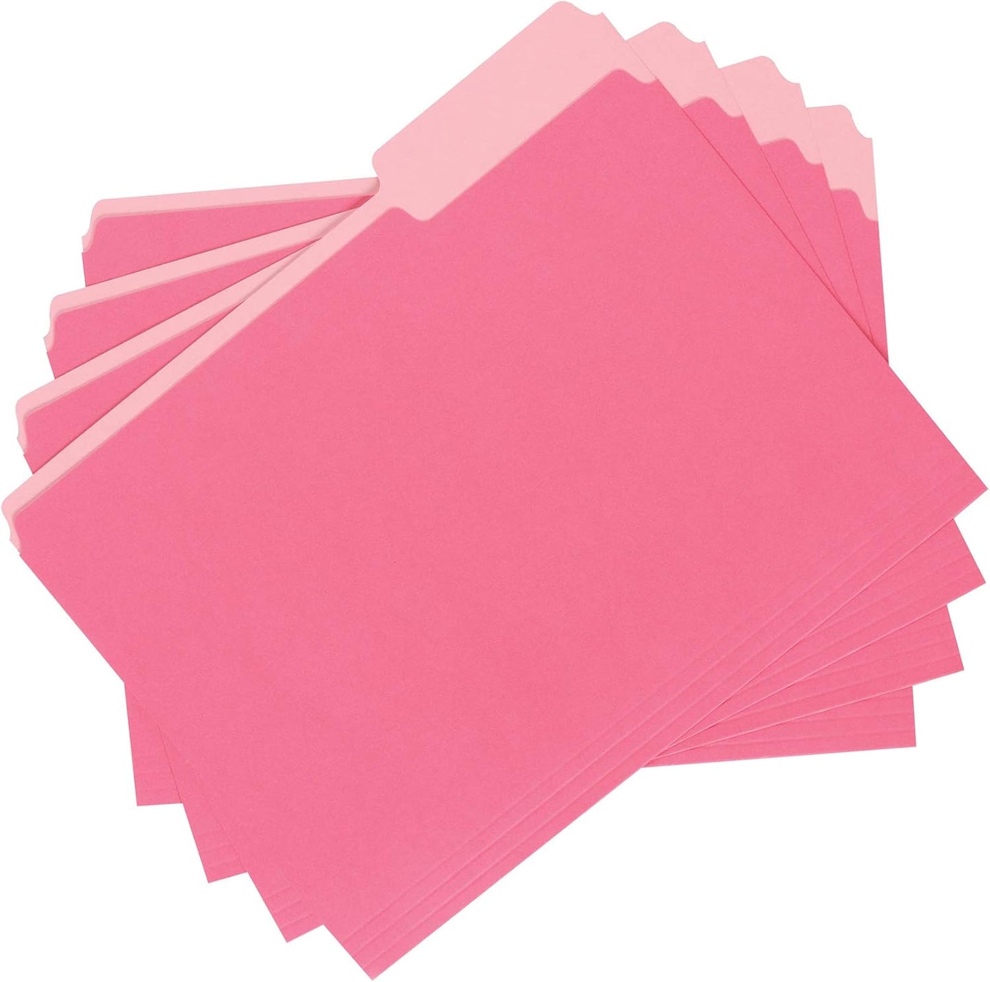 Amazon Basics Manila File Folders, Letter Size, 1/2 Tab in Left and Right Positions, 8.5" x 11", 36-Pack