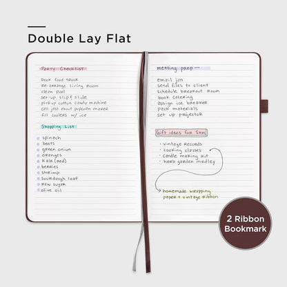 &And Per Se Lined Journal Notebook, 160 Pages, A5 5.7 x 8 inches College Ruled Thick Paper Notebook Journals for Writing, Hardcover Notebooks for Women Men Office School (1 Pack, Green) - Colors A