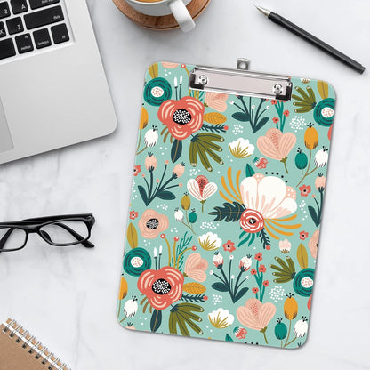 Hongri Plastic Cute Clipboard, Letter Size for Students, Teacher, Woman and Kids, Low Profile Clip, Decorative Pattern, Size 9 x 12.5 in, Dream Marble