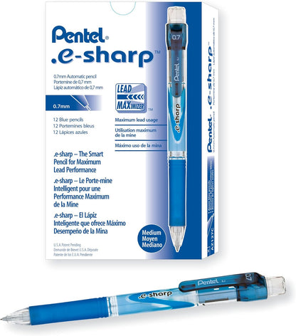 .e-Sharp Mechanical Pencil (0.7mm), Blue Accents