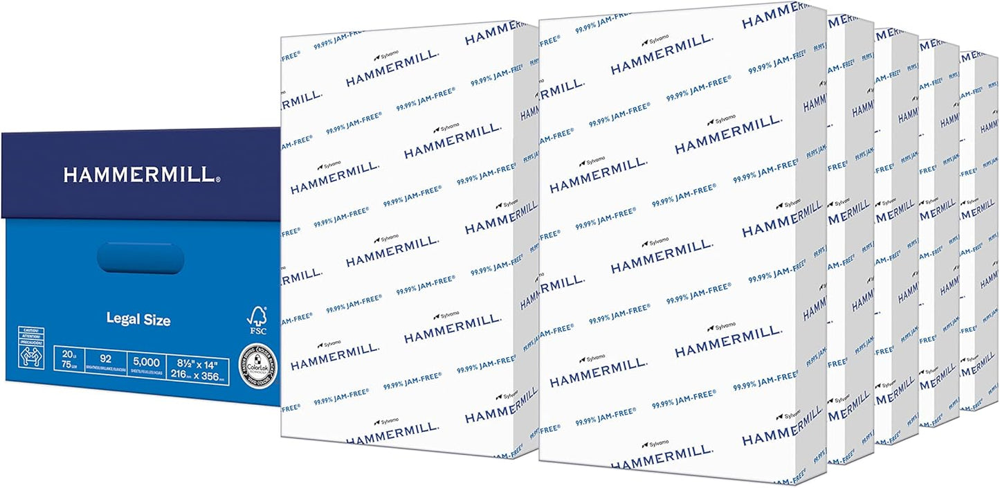 Hammermill Printer Paper, 20 lb Copy Paper, 8.5 x 11-3 Ream (1,500 Sheets) - 92 Bright, Made in the USA