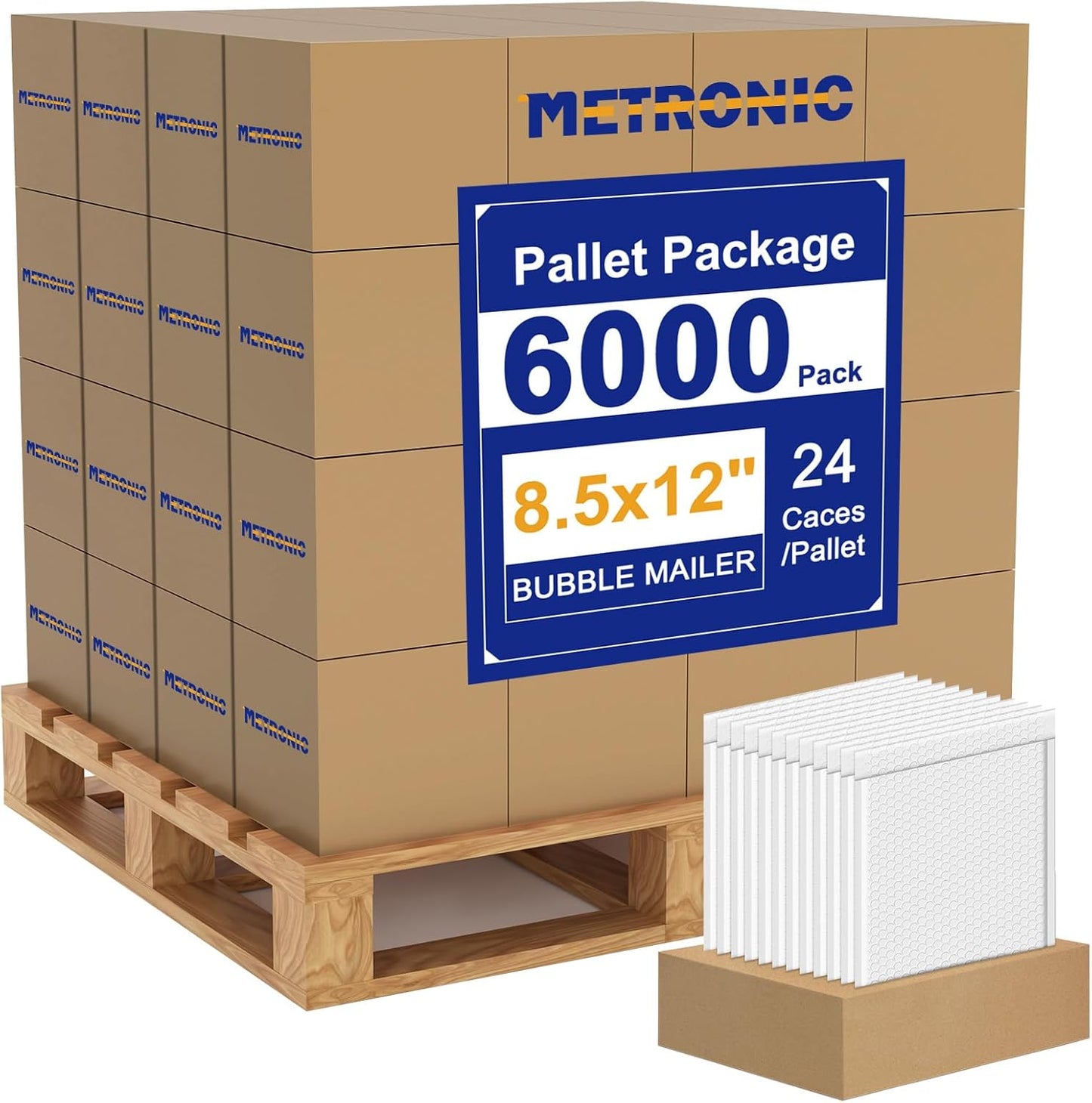 Metronic Bubble Mailers 8.5x12" 40 Pack Black Padded Envelopes Usable Size 8.5 x 11" Strong Adhesion Bubble Envelopes Medium Mailing Envelopes Bubble Padded for Small Business Shipping Books Clothes